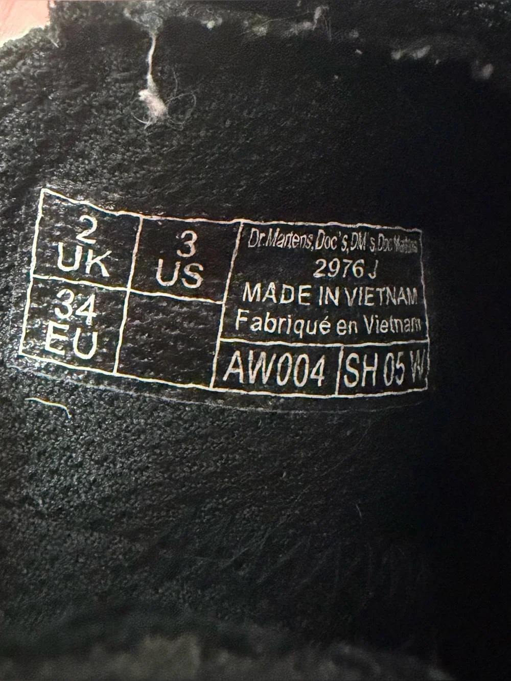 Dr. Martens 2976 Kids Chelsea Boots - Size 3